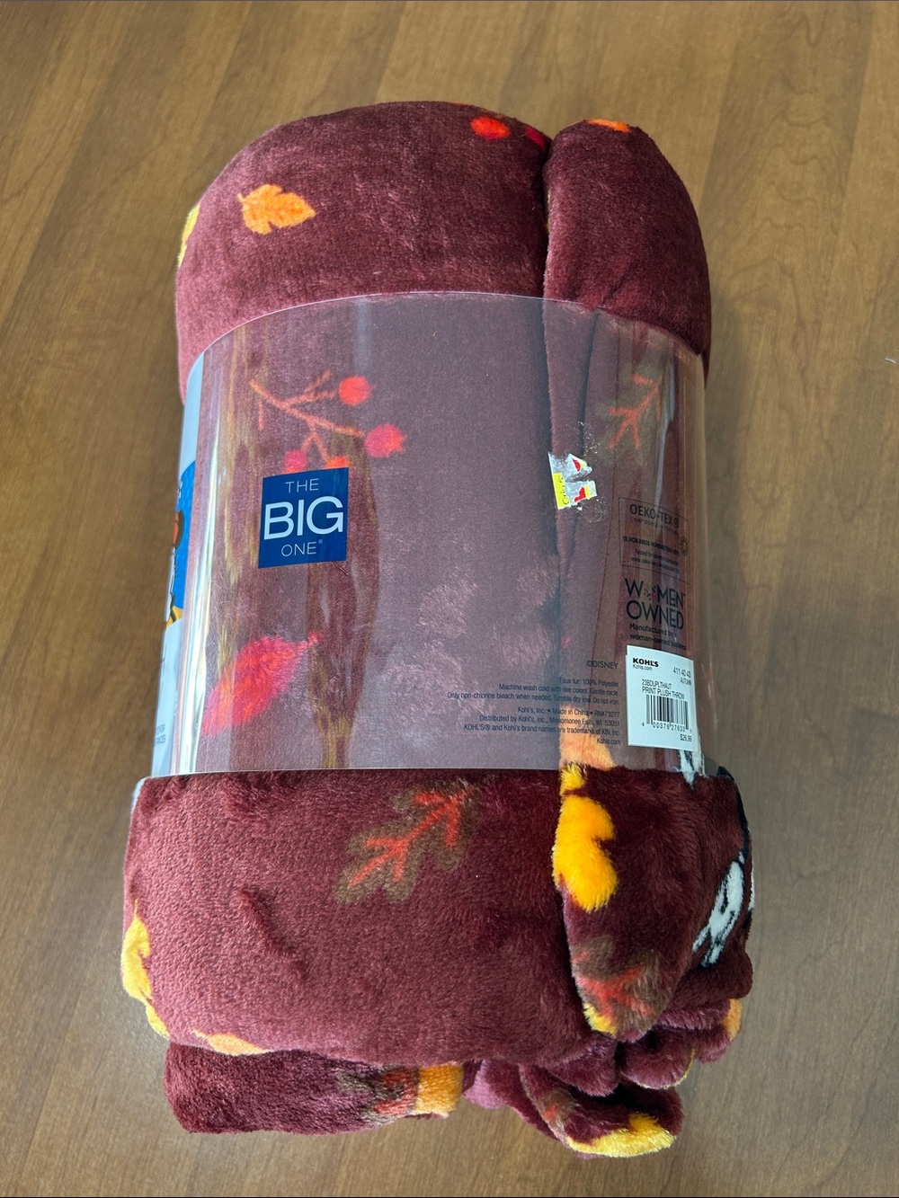 Disney Mickey and Friends Plush Throw Blanket - Brown - Picture 3 of 5